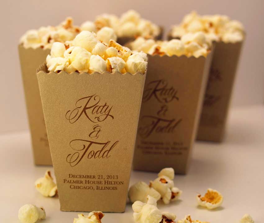 Wedding favours - popcorn