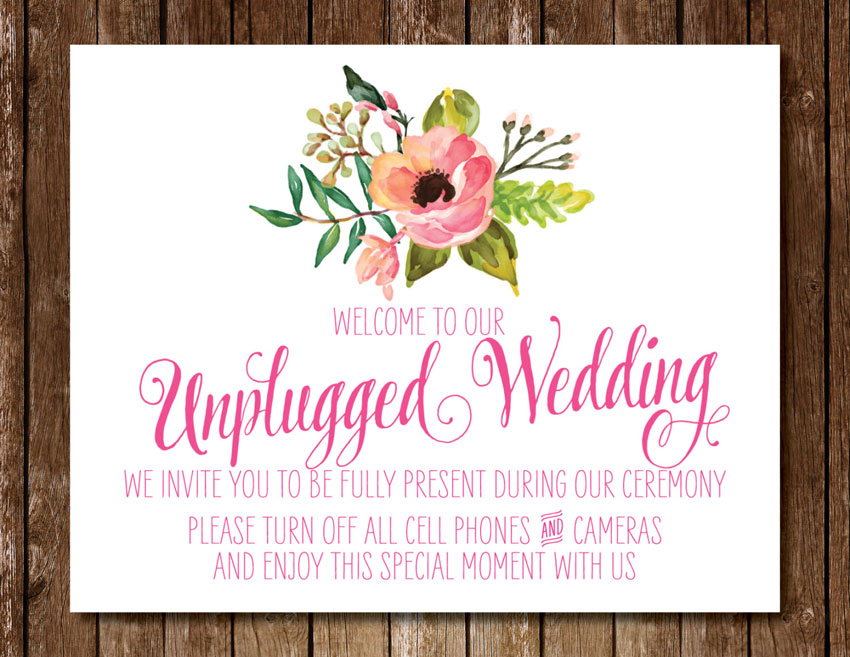 Unplugged wedding ceremony in this day and age?! Totally possible. 