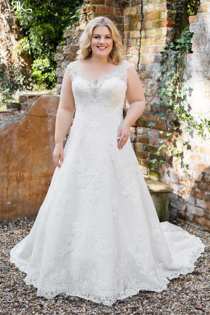 Wedding dress for big arms cheap and tummy