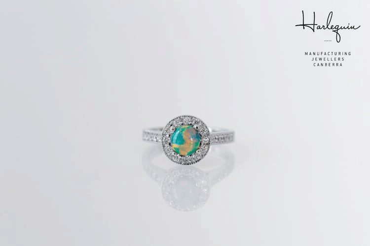 opal engagement ring