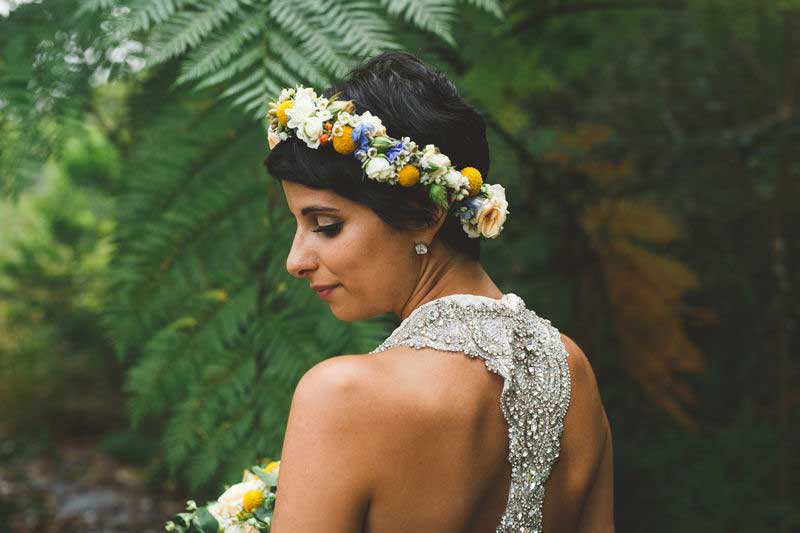 Bridal flower crown