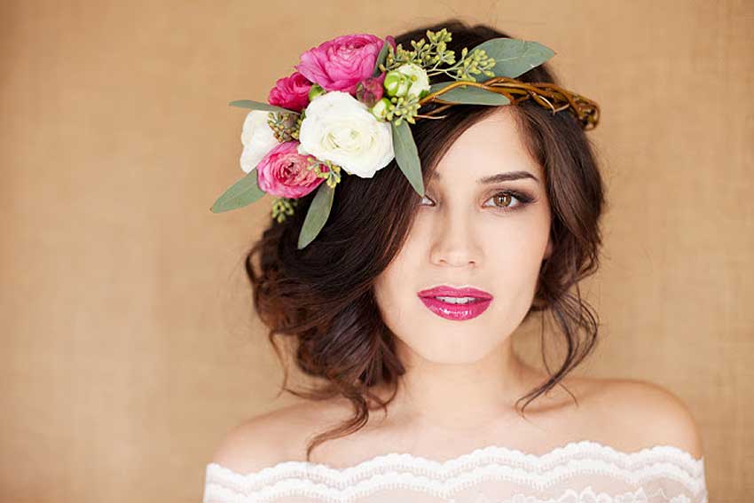 Flower crown for a bride
