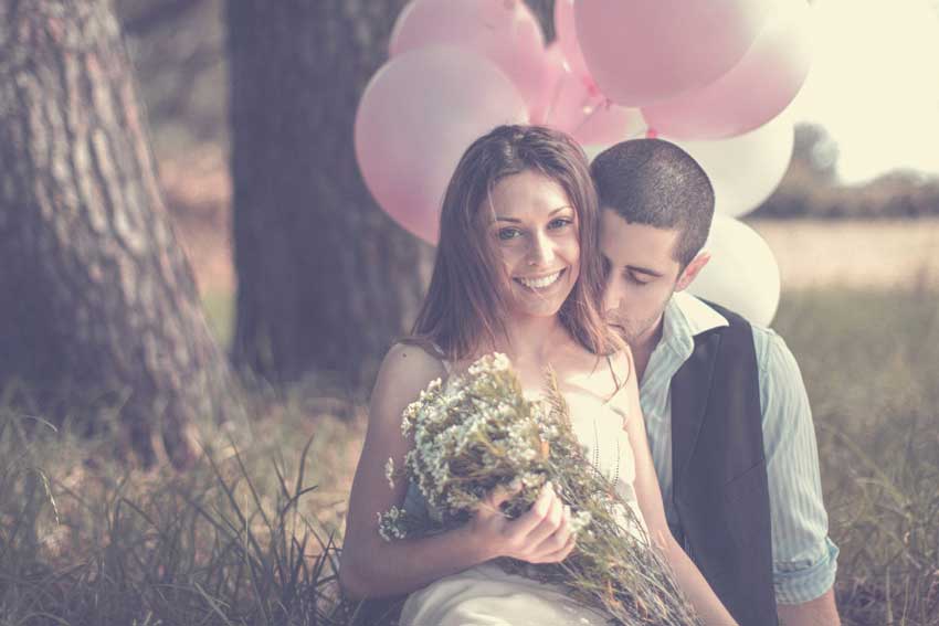 Romantic wedding photo shoot