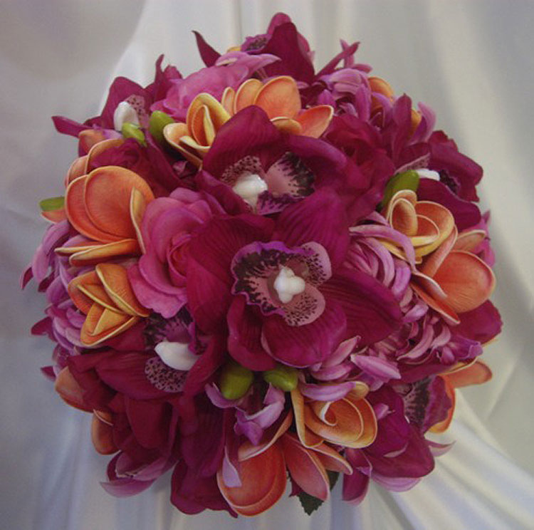 a florist's wedding bouquet