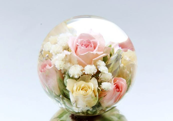 everafter glass orb wedding flower preservation