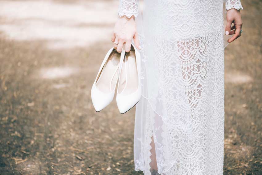 wonderful white wedding shoes
