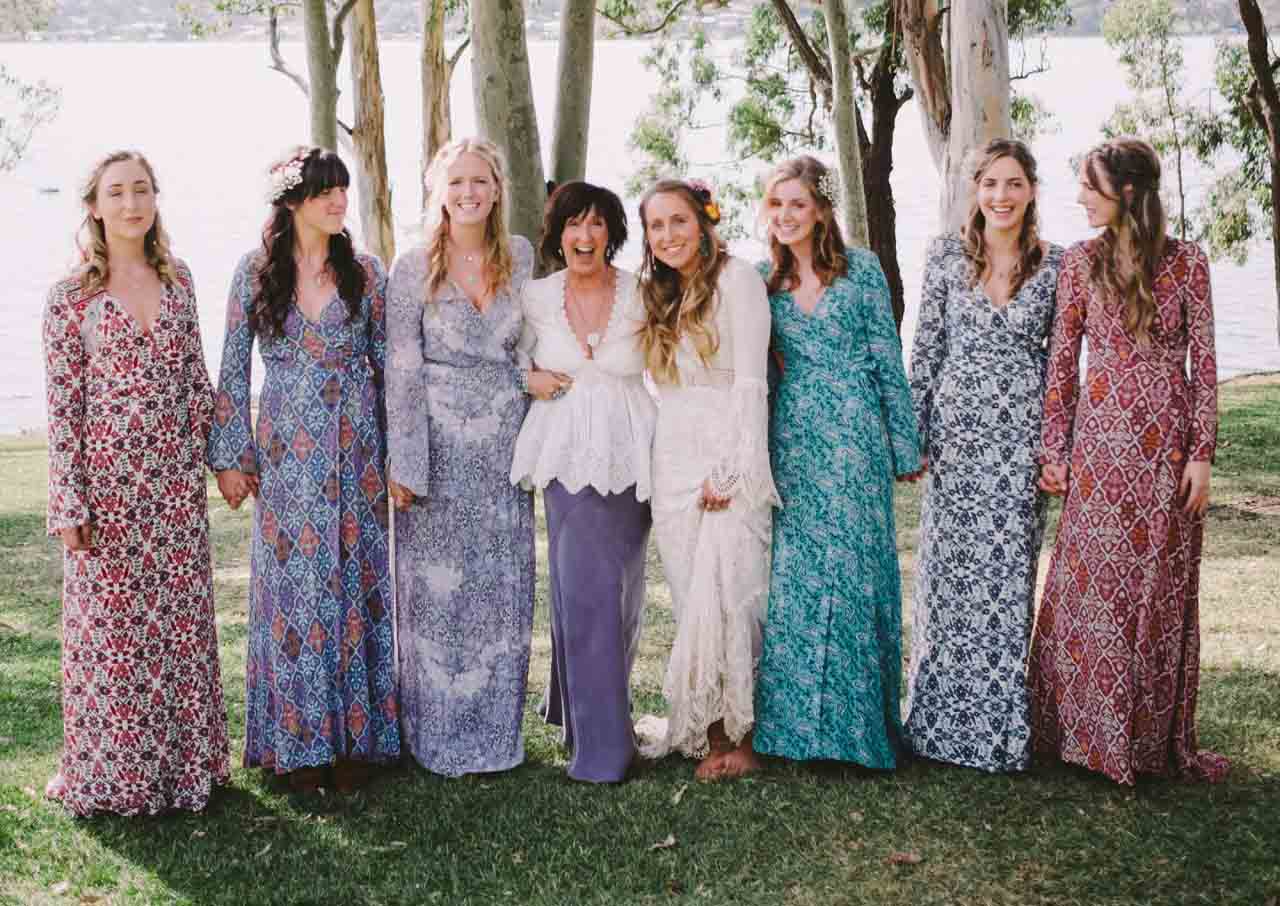 Bohemian bridesmaids clearance