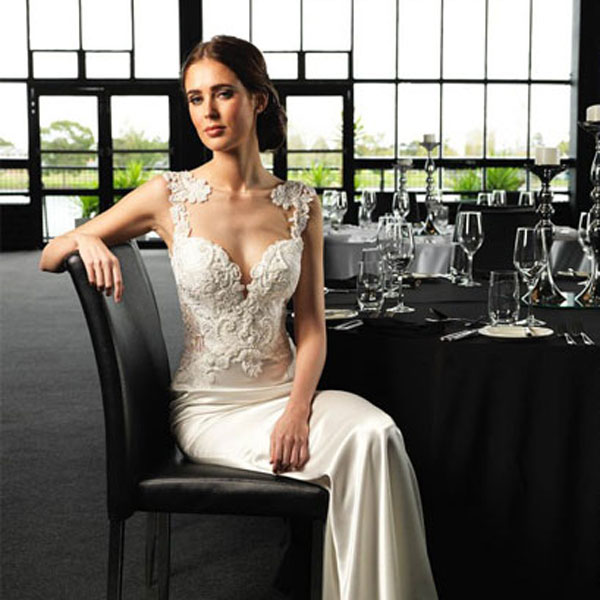 Lace wedding gown