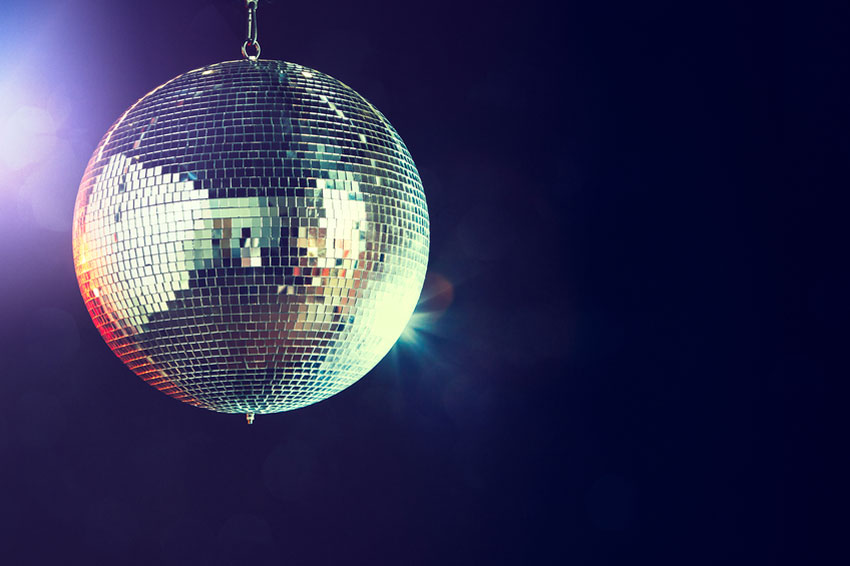 wedding hire mirror ball