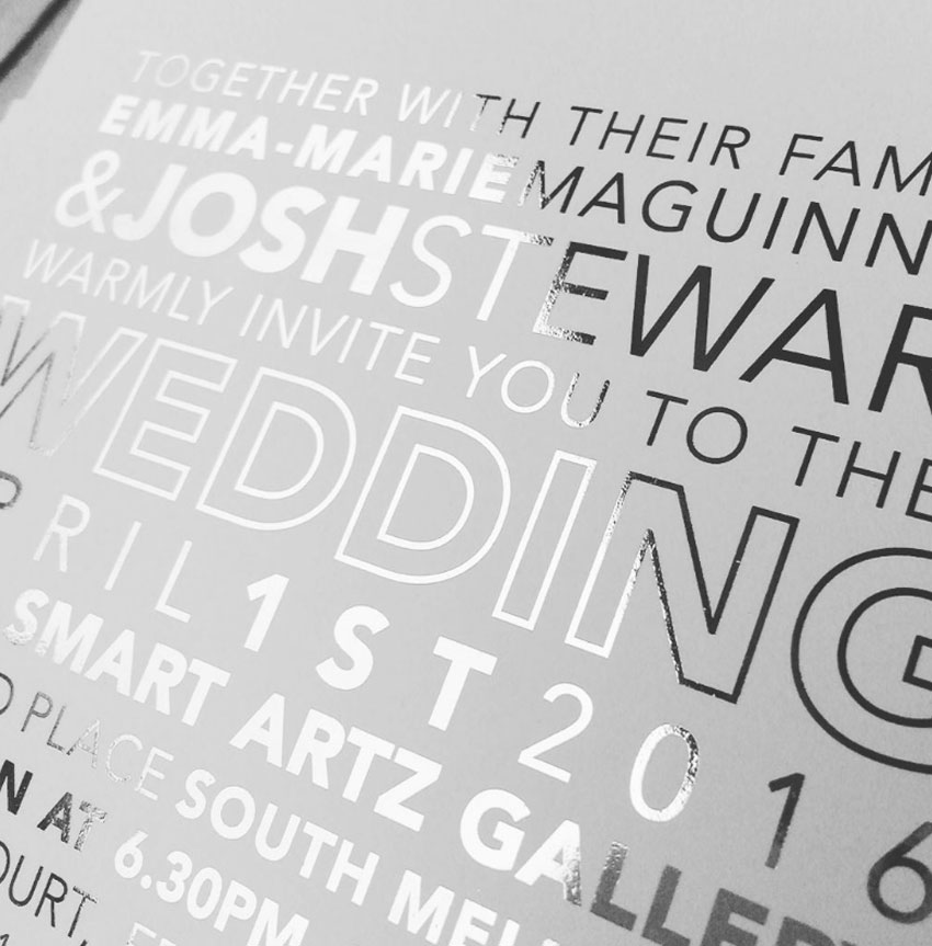 silver wedding invitations