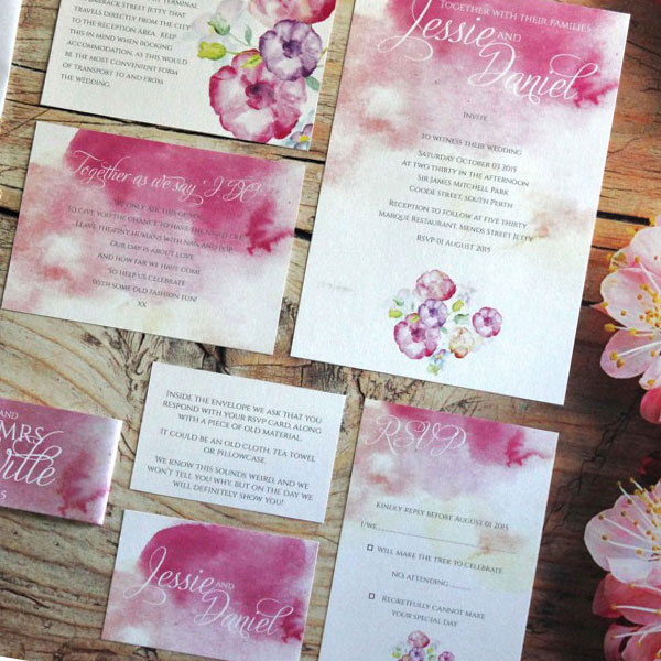 spring wedding invitations