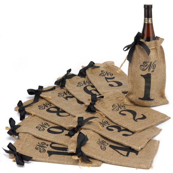 hessian bag table numbers