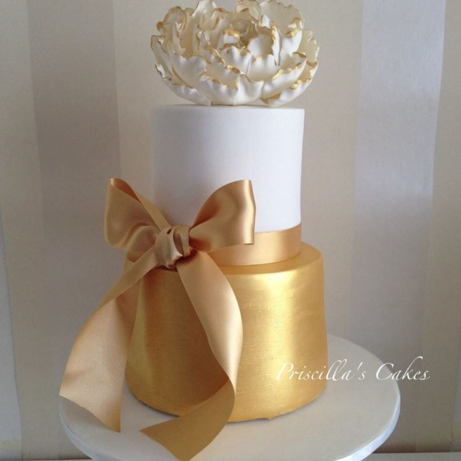 Gold Wedding Cakes