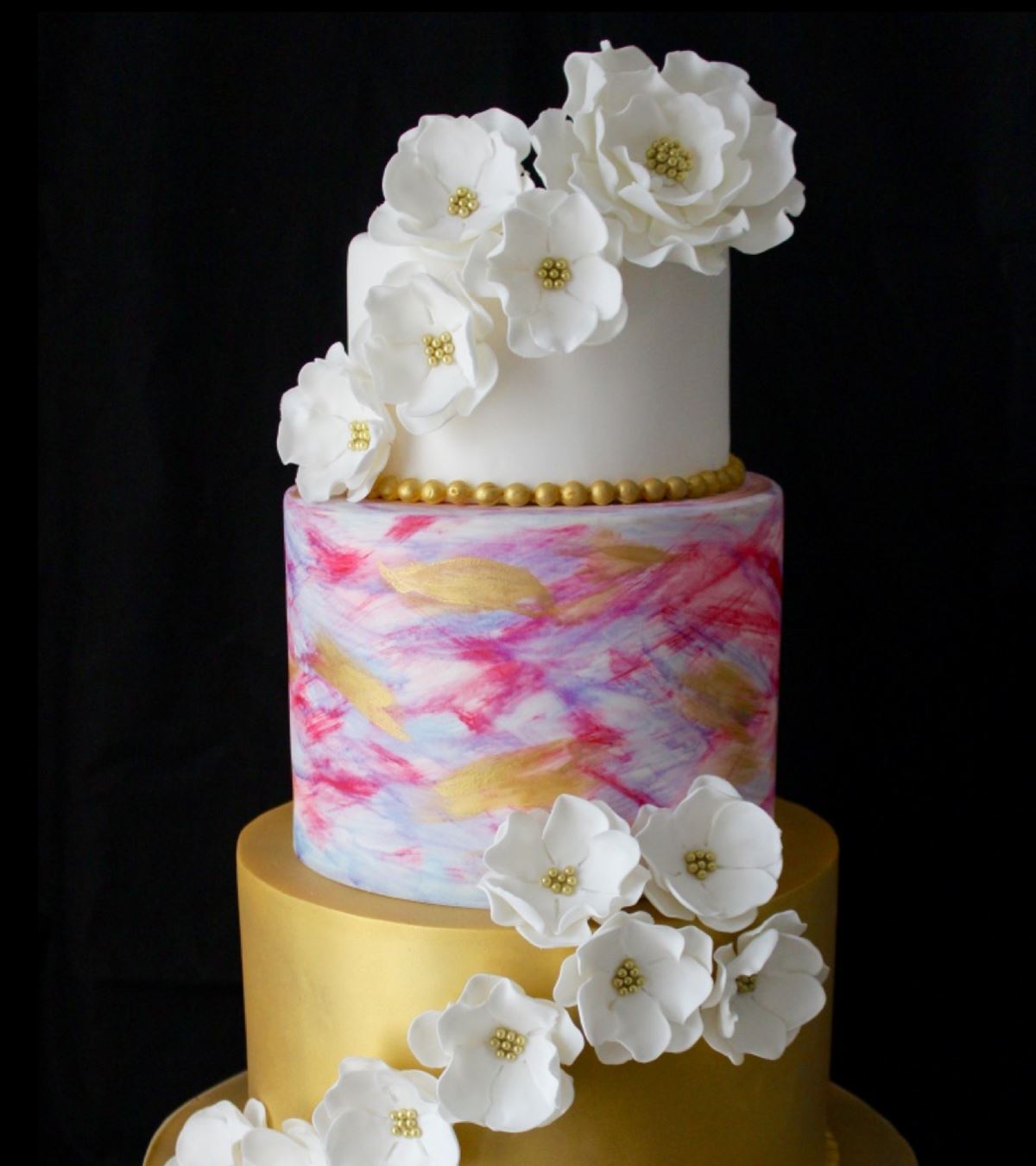 Gold Wedding Cakes