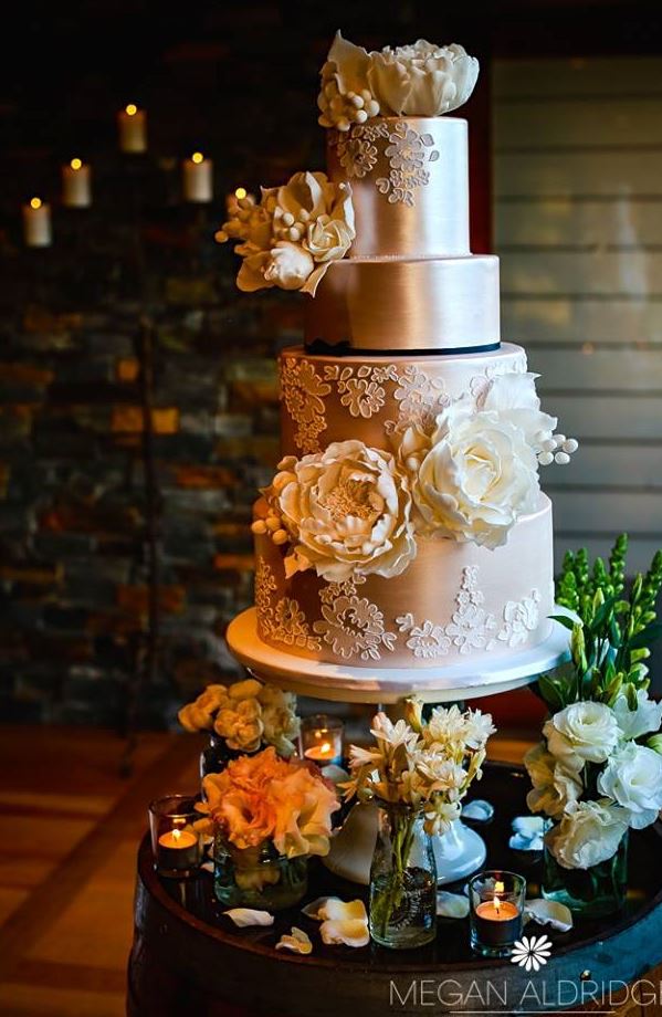 Gold Wedding Cakes