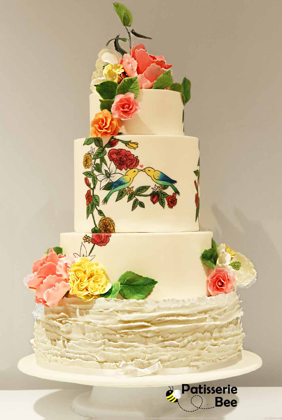 spring wedding cake patisserie