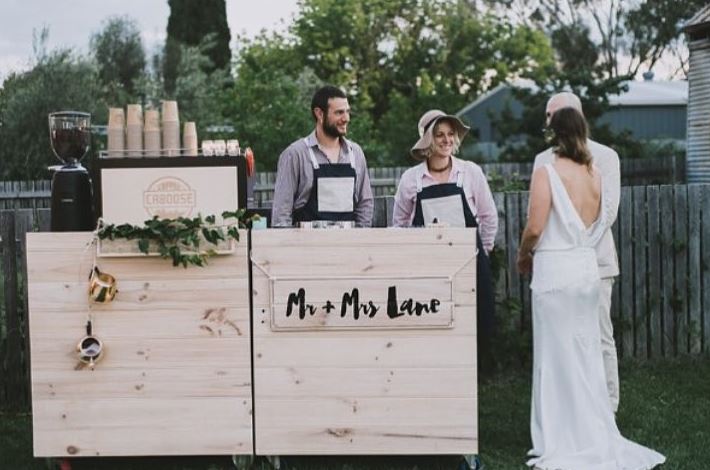 Coffee Caboose food and drink stations