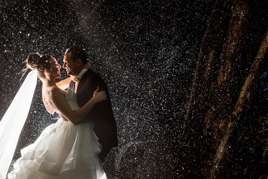 wet weather wedding