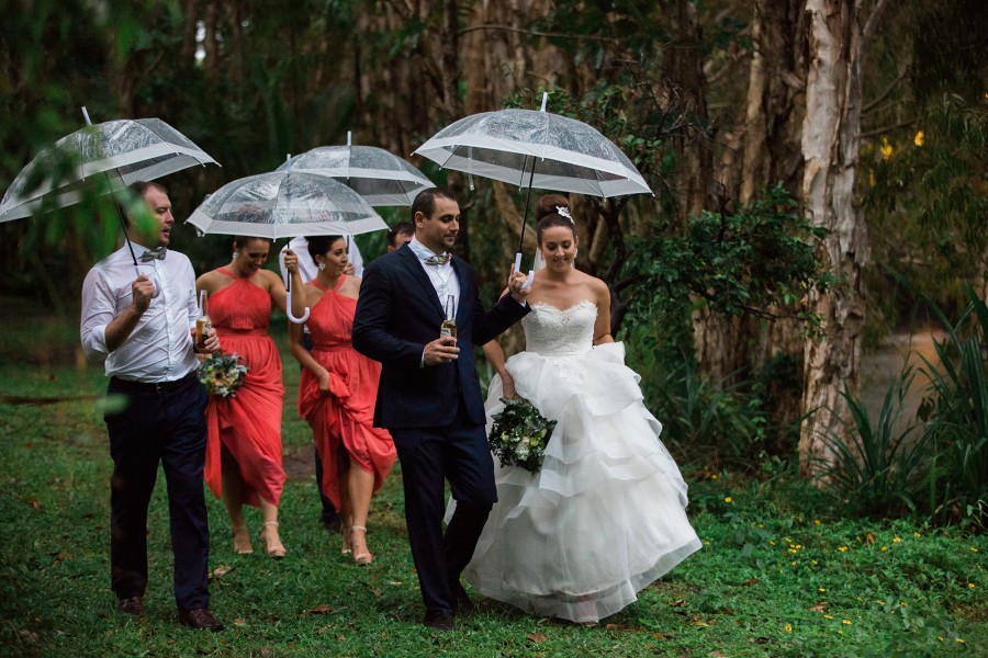 wet weather wedding