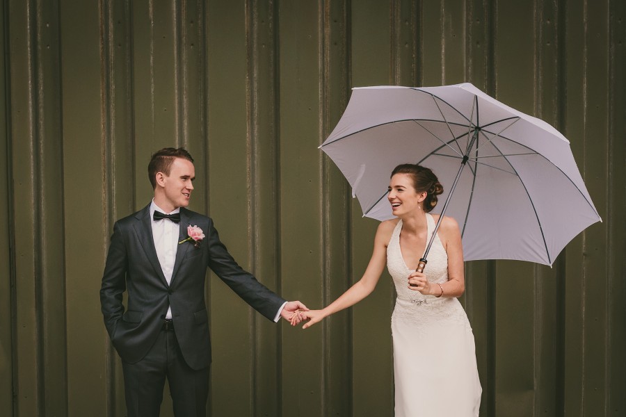 wet weather wedding