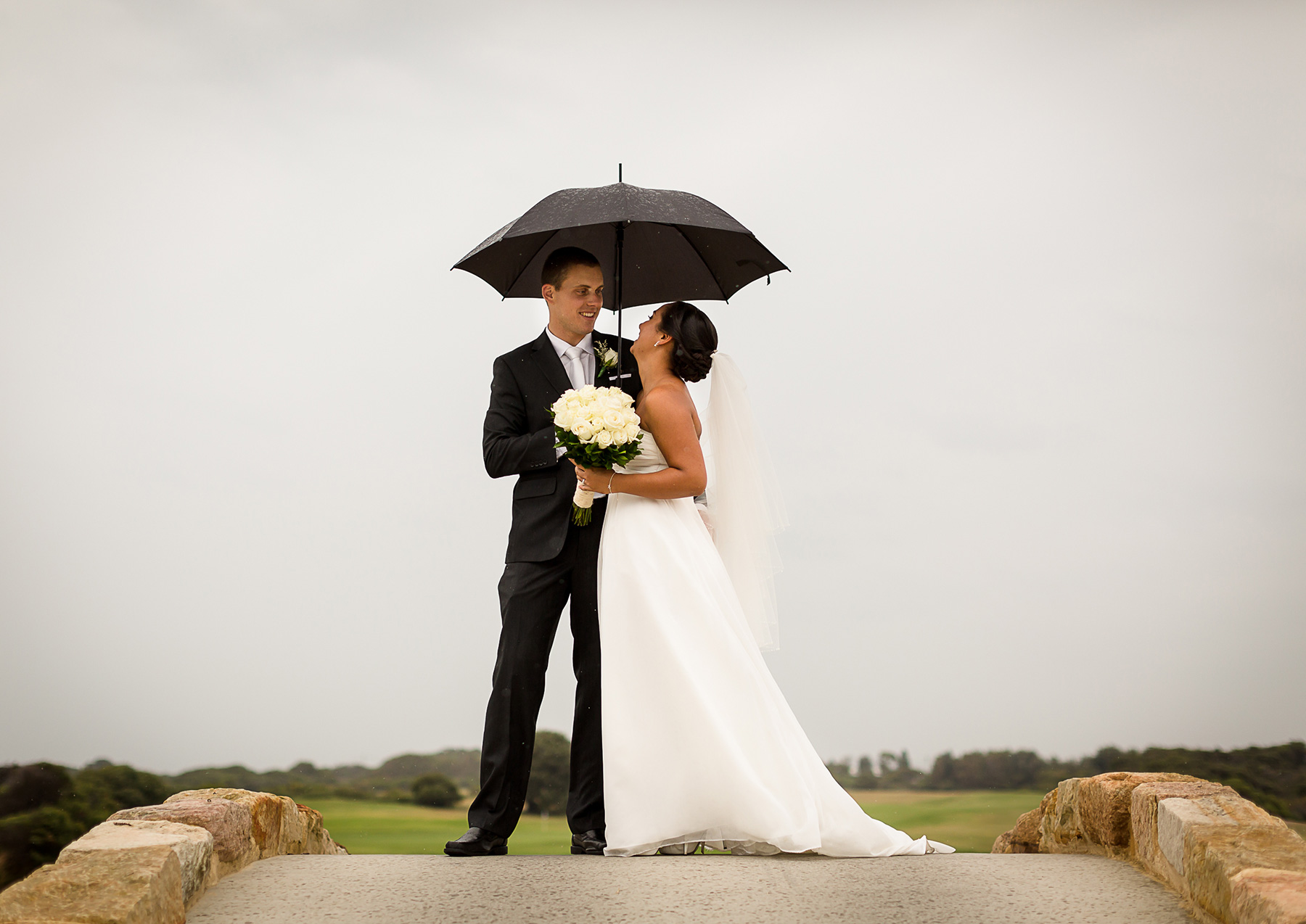 wet weather wedding