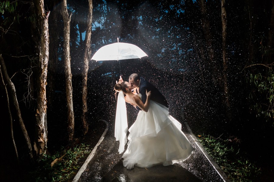 wet weather wedding