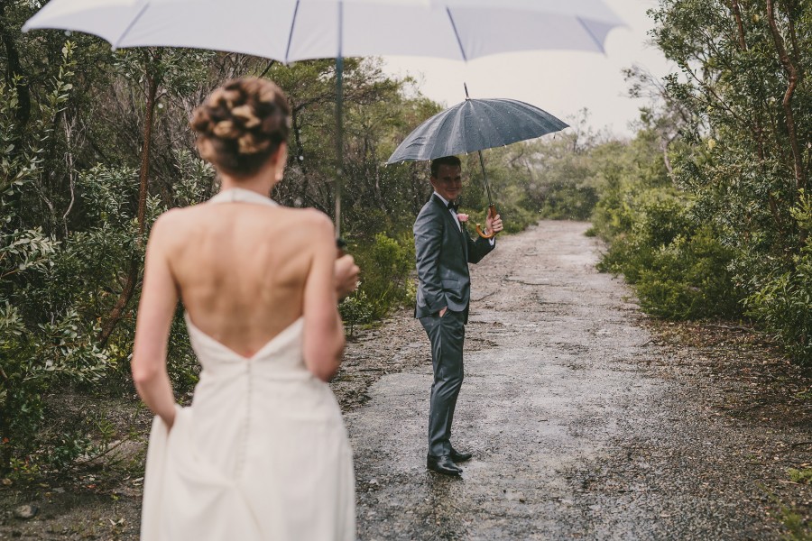 wet weather wedding