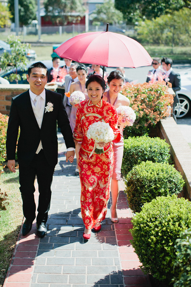 Carmen and Andy hosted a Chinese wedding in Sydney. See more of their day in Real Weddings.