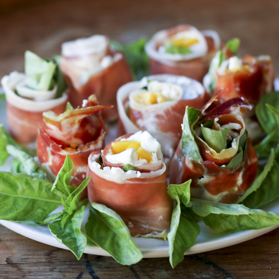 Gluten free wedding menu ideas Mango goat cheese roll ups SheKnows1
