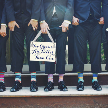 same-sex wedding decor