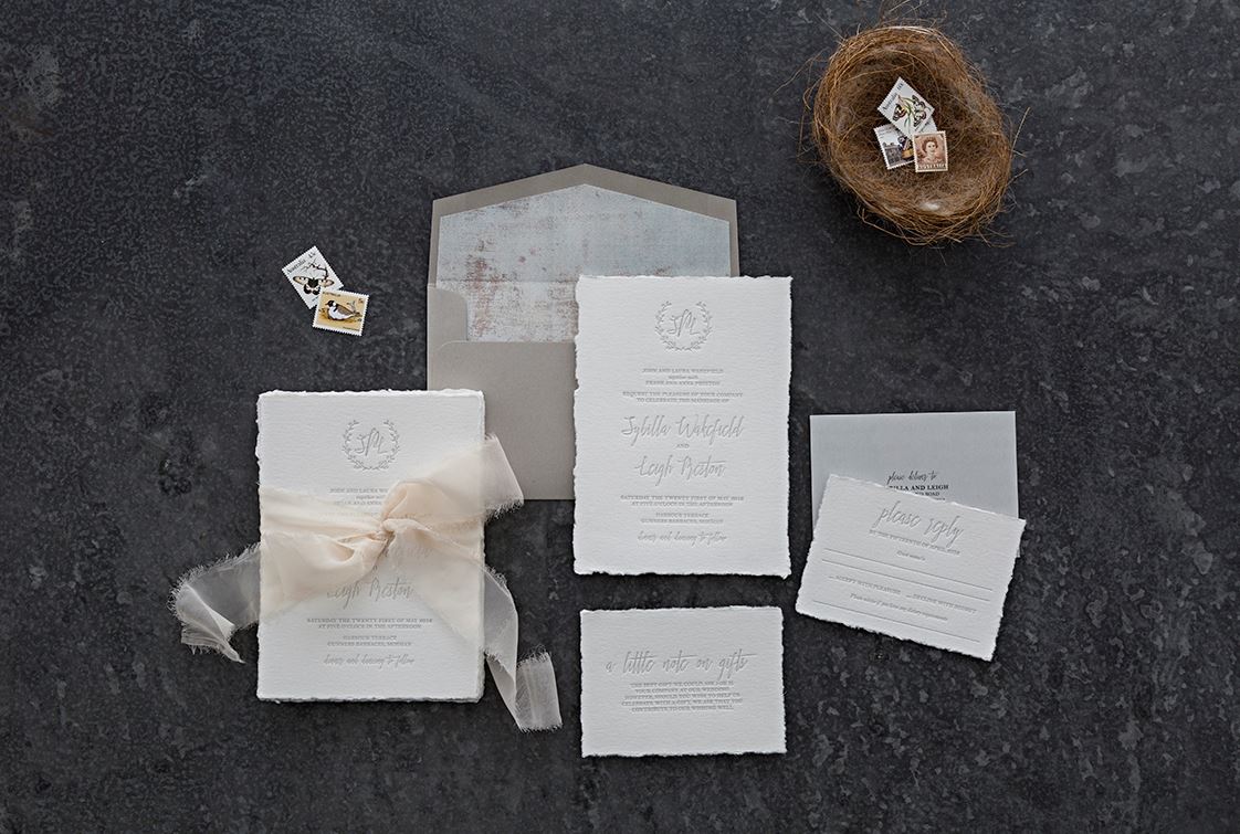 WEDDING INVITATIONS  | ALBERT PARK Pink Teapot Design and Letterpress Pink Teapot Design and Letterpress