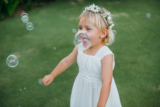 cute flowergirl bubbles