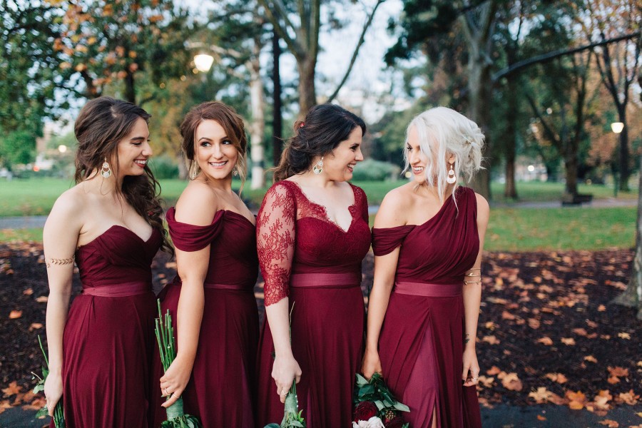 winter bridesmaid dresses