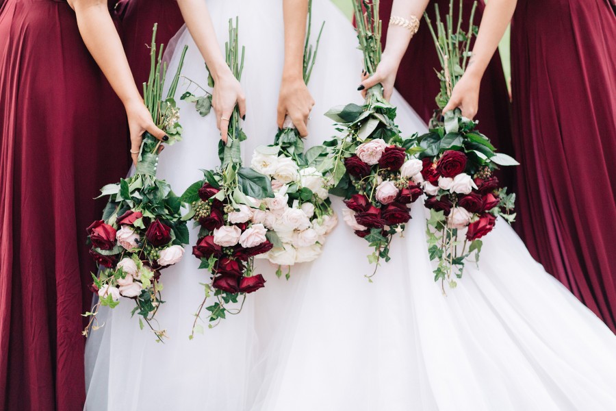 winter bridesmaid dresses