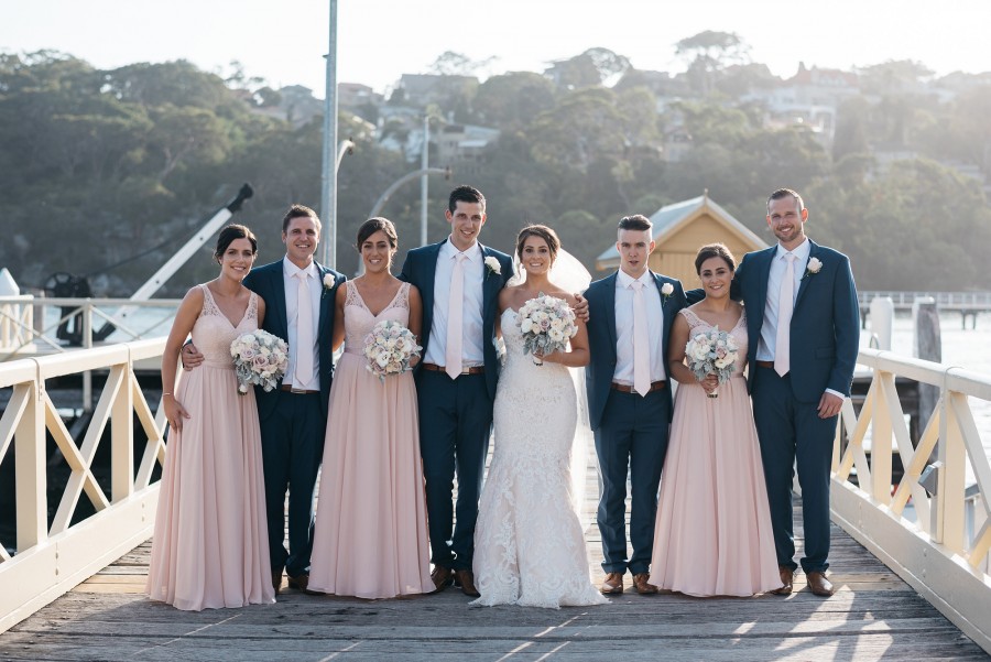 blush pink bridesmaid dresses