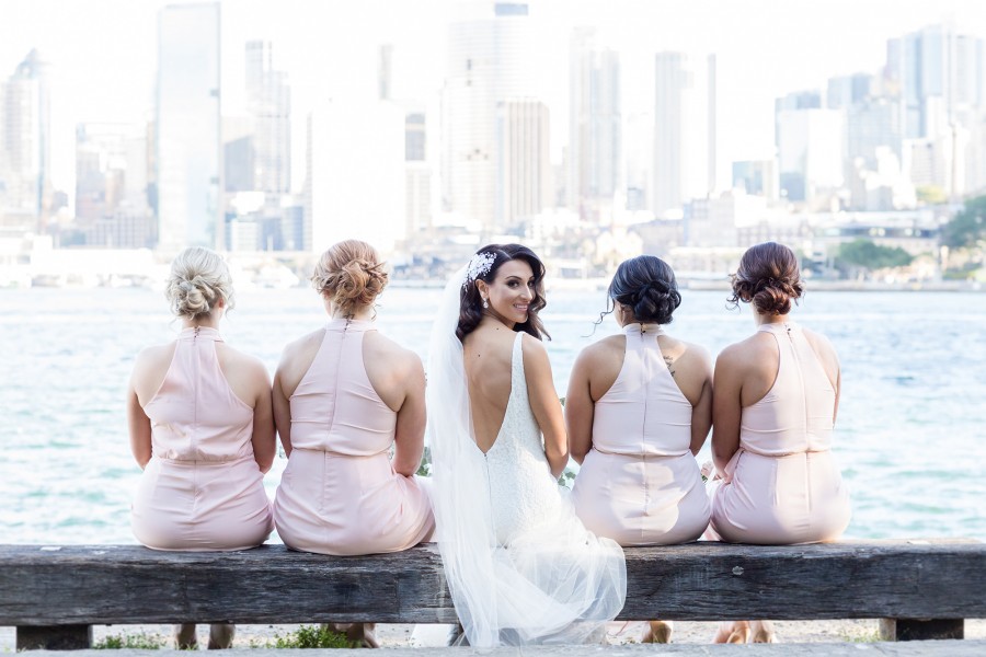 blush pink bridesmaid dresses