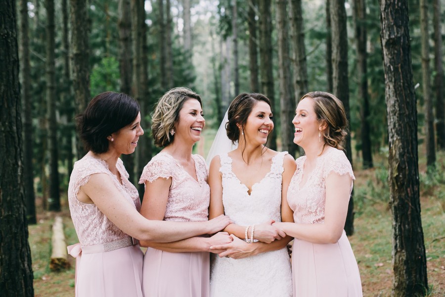 blush pink bridesmaid dresses