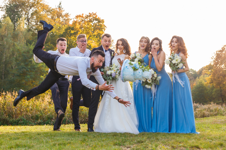 Loser drops the wedding cake