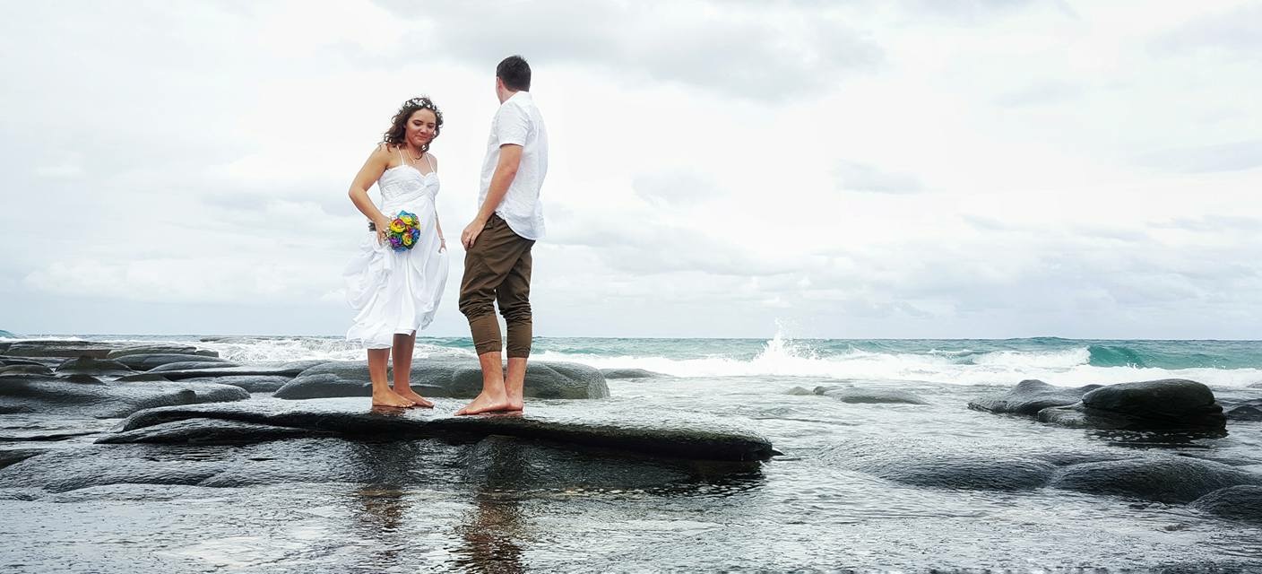 Sam and Hannah's beach wedding