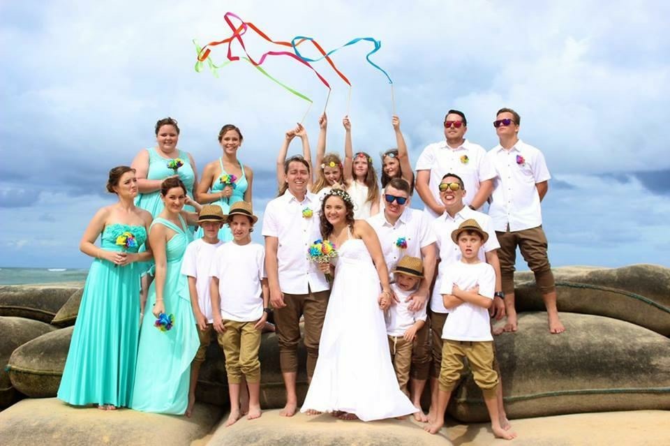 Sam and Hannah's beach wedding