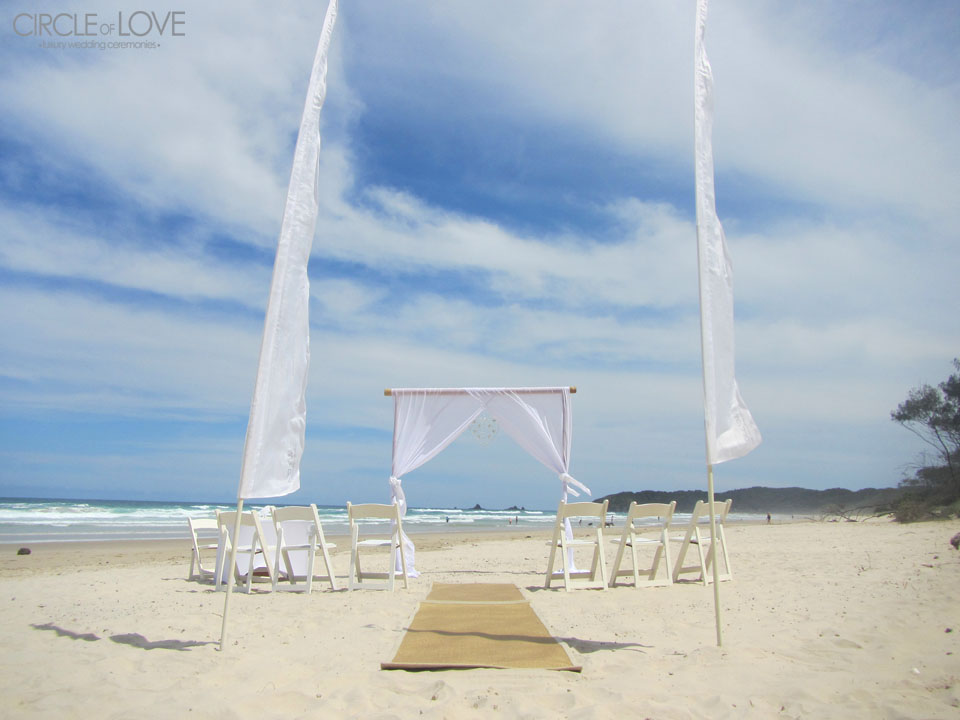 broken head beach, byron bay wedding ceremony locations