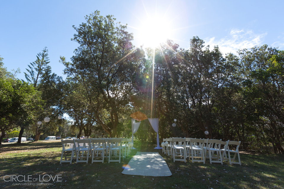 apex park, byron bay wedding ceremony locations