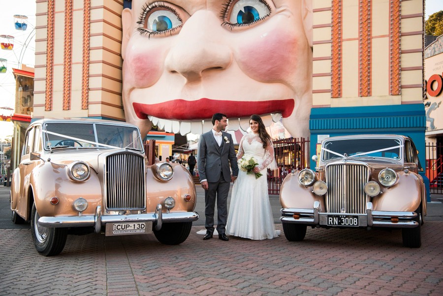 Annette and Anthony unleashed their wild side at Luna Park. Image: 