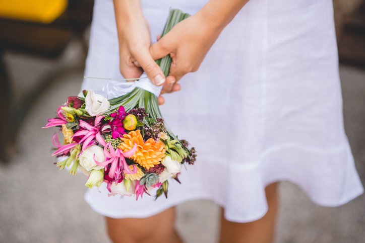 Bride Holding a Bouquet