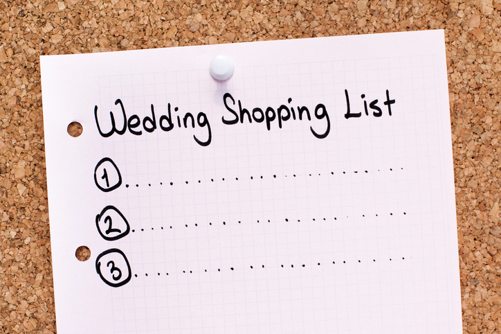 Wedding Shopping List