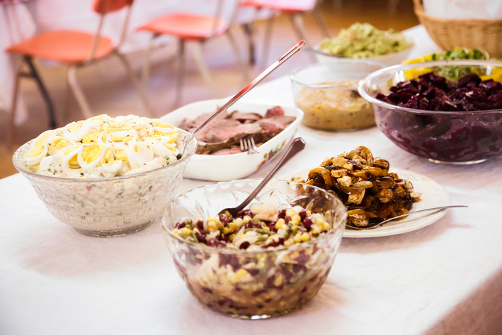 Potluck Buffet Table