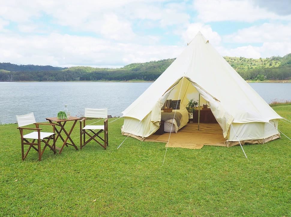 engagement party ideas glamping