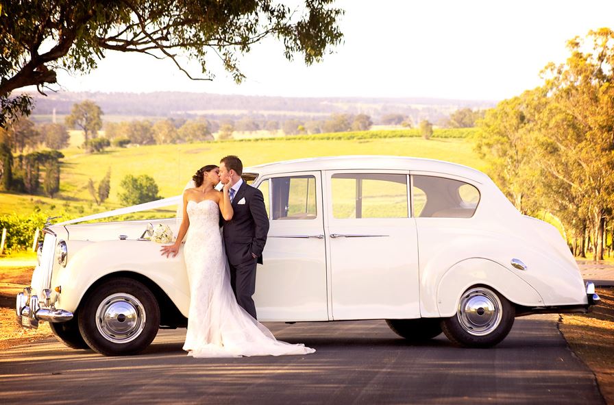 arrive first class hunter valley wedding car providers