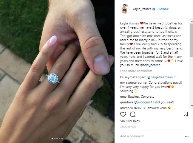 Fitness Influencer Kayla Itsines Is Engaged! See Her Ring