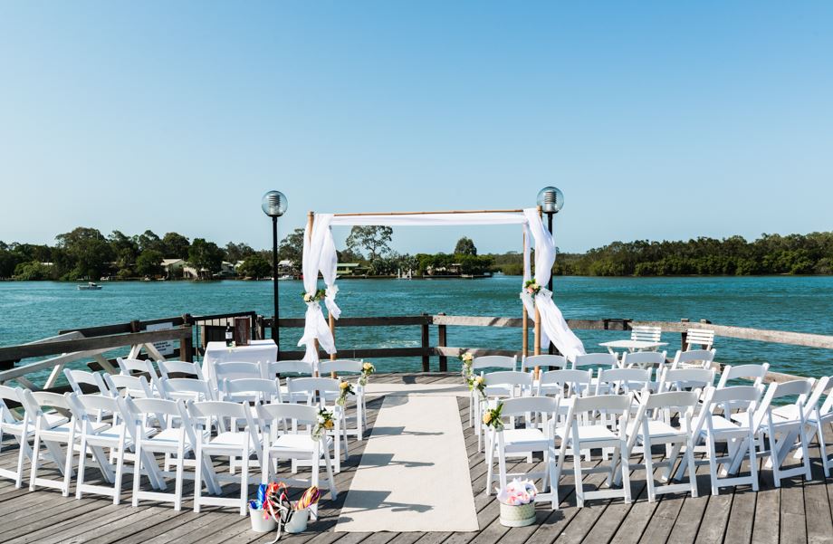 river deck restaurant, unique wedding venues sunshine coast